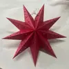 Suministro de Fabricantes Pantalla de Lámpara Linterna de Estrella de Nueve Puntas Linterna Estéreo de Estrella de Nueve Puntas Linterna Colgante para Fiesta de Navidad