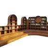 Centro de Educación Temprana Estantería Curva Hecha a Medida Guardería Gabinete de Piso Estantería Especial para Niños Gabinete de Almacenamiento de Juguetes y Libros