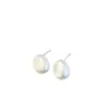 Nuevos Pendientes Pequeños de Frijol Dorado Minimalistas Versátiles para Mujer, Diseño de Nicho Coreano y Japonés, Pendientes Redondos Irregulares de Moda