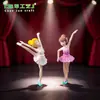 Chen Jun artesanato menina do balé plástico PVC artesanato chaveiro acessórios paisagem em miniatura Musgo ornamentos presente