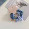 Gomas de Pelo Cuadradas de Colores con Etiqueta Dorada, Dulce Estilo Coreano, Alta Elasticidad, Duraderas, Versátiles Bandas para el Cabello, Accesorios para el Cabello, Alta Elasticidad