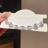 Pulseira Geométrico Oval de Zircônia Acessível de Luxo Retrô Estilo Palácio Fashionável Elegante Nicho de Luxo Joia de Mão Exquisita para Mulheres