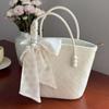 Bolso de Mujer 2025 Gran Capacidad Bolso de Mano Rosa con un Toque de Lujo, Bolso Tote de Nicho, Estilo Coreano de Nicho
