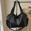 Bolso Tote Grande de Piel Sintética Suave para Mujer con Doble Compartimento, Bolso de Hombro para Viajes Transfronterizos, Bolso de Mujer, Venta al por Mayor Directa de Fábrica