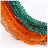 Pulsera DIY Cadena de Cristal Multicolor Accesorios de Joyería Ropa Cuentas de Cristal Vidrio Decoraciones Colgantes para Habitación Cuentas Triangulares de Bolas de Arroz