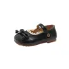 Zapatos Pequeños de Cuero de Moda para Niñas, Nuevos Zapatos de Princesa de Suela Suave para Primavera y Otoño, Zapatos Tipo Mocasín Estilo Coreano para Niños, Zapatos Planos para Bebés Niñas