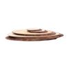 Piezas de Madera Originales Piezas de Madera Oblicuas diy Piezas de Madera Pintadas a Mano Anillos Anuales Placa de Puerta de Jardín de Niños Placa de Clase Piezas de Madera Ovaladas Decorativas Largas