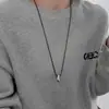 Collar Minimalista con Colgante de Gota de Agua 2025 Nuevo Diseño de Nicho Cadena Versátil para Suéter Caída/Invierno Ajustable