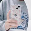 Lazo Corazón Iphone11 Funda para Teléfono Móvil Orejas de Gato 15/16Pro para Mujer Todo Incluido 13 Nicho Transparente Anticaída
