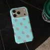 Funda de teléfono ins azul océano estilo coreano de lunares para Apple 18Promax adecuada para 17Promax doble capa 16Pro/15