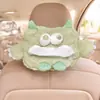 Porta Pañuelos para Respaldo de Asiento de Coche Caja de Pañuelos Divertida para Coche Colgante Monstruo de Dibujos Animados Decoración Interior de Coche