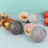 Plástico de Paja de Trigo Redondo para Tazón Hogareño para Comida Tazón para Arroz Tazón para Sopa Casero Simple Tazón para Fideos Instantáneos Tazón para Arroz Infantil Venta al por Mayor