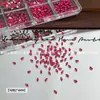 Acessórios pequenos de zircônia rosa choque para nail art, decorações de diamante, diamantes de fundo plano, item popular de celebridade da internet super brilhante, mini diamantes ultra brilhantes atacado