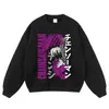 Moletom com capuz estampado, desgastado e lavado com textura vintage, estilo oversized solto street style, moletom unissex para vendas transfronteiriças