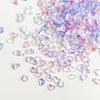 Celebridade da Internet Gelo Transparente Mini Coração Joias para Arte de Unhas Cristal Coração de Pêssego Fundo Plano Diamante 2024 Novo Pacote de Material para Unhas