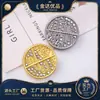 Botões Auspiciosos de Nuvem de Diamante Metálicos Estilo Chinês Costurados à Mão para Casacos de Lã, Jaquetas e Ternos por Jinda