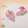 Materiais para brinquedos de comida DIY, acessórios fofos feitos à mão para DIY, presilhas de cabelo pintadas à mão em 3D, patches de resina luminosos