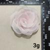Tela de Organza Estilo Coreano de 10 cm con Borde Quemado Flor Estéreo Hecho a Mano DIY Accesorios para el Cabello Sellos para el Cabello Accesorios para Corsage