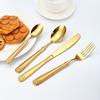 Juego de vajilla de acero inoxidable relieve de espiga de trigo juego de cuatro piezas mango creativo cuchillo para carne tenedor cuchara cuchara de postre tenedor de postre