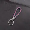 Llavero de Cuerda Tejida Simple Lazo para el Cabello de Mujer Colgante Creativo Personalidad Llavero para Llave de Coche Hecho a Mano Pequeño Regalo