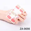 Zhengxiang Rede social quente pequeno livro vermelho Flor adesivos de unha 3D imitação de diamante adesivos de unha à prova d'água amor adesivos de unha colagem completa