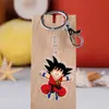 Versión Q del anime Dragon Ball llavero colgante de acrílico Rey Mono torankus colgante de bolsa de arroz de mono