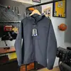 Jaqueta de alta qualidade com textura respirável para comércio exterior, masculina, outono e inverno, para casais, com capuz, forrada com fleece, quente, jaqueta 6287