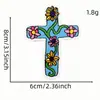 Pegatinas de Tela Bordadas en Inglés de Dibujos Animados con Graffiti de Colores Parches Decorativos Accesorios para Ropa Listos para Usar Sellos Bordados Estilo para Planchar