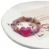 Horquilla de Terciopelo con Forma de Corazón de Color Contrastante para Otoño e Invierno Cuerda para el Cabello de Lana Retro Horquilla Lateral Dulce para Mujer Tocado para Flecos
