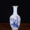2024 Novo Vaso Pequeno de Cerâmica Celadon com Paisagem de Lótus Pintado à Mão, Ornamentos, Arranjo de Flores Hidropônicas, Decorações de Mesa Exquisitas