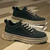 Zapatos de Hombre Otoño Hombres Antideslizantes Resistentes al Desgaste para Ir al Trabajo Zapatos de Tabla Deportivos Casuales Suela Suave Negro Ropa de Trabajo Zapatos de Moda Hombres