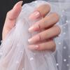 Caixa de Unhas Postiças Ballet Curvas Manicure Unhas Postiças Revestidas com Óleo Peças de Unha Acabadas de Cabeça Chata Top Coat UV Peças de Unha Usáveis Ultra-Finas