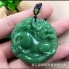 Cadena de Suéter Estilo Étnico Guanyin Buda de Imitación Jade Verde, Colgante Pixiu Atractor de Fortuna, Collar Versátil para Todas las Estaciones, Estilos Mixtos, Venta al por Mayor de Fábrica