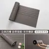 Pegatina de Pared 3D, Tablero de Rejilla con Textura de Madera en Relieve Tridimensional, Fondo de TV para Sala de Estar, Impermeable, a Prueba de Humedad, Decoración de Pared, Papel Tapiz, Autoadhesivo