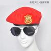 Boina de Lã Popular Estilo Coreano Transfronteiriça, Chapéu de Guarda de Segurança, Boina Estilo Britânico, Chapéu Quadrado de Marinheiro para Dança, Dropshipping de Peça Única