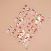 Redanco5D Repujado Popular Pegatinas para Uñas Arte de Uñas Caricatura Estilo Antiguo Chica Lichi Pegatinas 3D para Uñas Dr1300