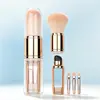Brocha de Maquillaje Retráctil 5 en 1 Mejorada, Pincel para Labios Portátil Todo en Uno, Pincel para Sombras de Ojos y Corrector, Herramienta de Belleza Multifuncional para Principiantes