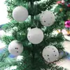 Suprimentos para Decoração de Árvore de Natal Pacote com 6 Enfeites de Floco de Neve Bola de Neve de Espuma Branca Atacado Adereços para Fotografia Item Quente de Natal