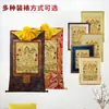 Buda Yuan Hui Buda Mãe Verde Figura Pintada à Mão Thangka Pintura de Parede Xizang Mineral Nepal Cartão Dourado Pintura Dourada Pintura Decorativa para Sala de Estar