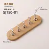 Suporte Minimalista de Madeira Estilo Japonês para Nail Art com Base Magnética Forte de Metal para Unhas de Prática e Argila