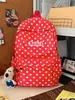 Mochila de Tela de Burbujas de Lunares para Chica Suave de Verano 2025 Mochila Simple y Elegante de Gran Capacidad para Mujer