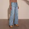Bolso frontal em formato de escudo, transfronteiriço e de alta elasticidade, calça casual de perna reta