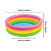 Transfronteiriço em estoque 60cm piscina infantil PVC piscina arco-íris inflável fluorescente três anéis piscina redonda piscina