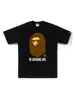 260g Marca de Moda Venta al por Mayor Transfronteriza Camiseta Pesada Bape Cabeza de Mono Tiburón