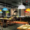 Lámpara de Pantalla Creativa de Personalidad Minimalista Moderna Iluminación para Hotel Oficina Restaurante Candelabro de Restaurante Semicircular de una Sola Capa con Rosca