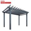 Aleación de aluminio tipo madera estante para uvas pasillo de jardín estante para uvas de pasillo patio exterior estante de aluminio para uvas personalización