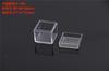 Caja cuadrada de cristal transparente de punto caja de plástico transparente PS embalaje almacenamiento caja pequeña caja de embalaje por inyección para auriculares Bluetooth