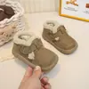 Zapatos Birkenstock para Niñas 2026 Invierno Nuevas Llegadas Zapatos de Algodón con Pelo de Doble Capa de Felpa para Niños Zapatos de Algodón Cálidos con Suela Suave Engrosada para Niños