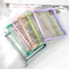 Envío Gratis A5 Transparente Hojas Sueltas Manual Multifuncional Bolsa con Cremallera Libro de Hojas Sueltas Simple Cubierta Suave de PVC Reemplazable