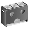 Caja de almacenamiento de palillos de acero inoxidable transfronteriza, escurridor de palillos de cocina, jaula de palillos montada en la pared, estante de palillos para el hogar
